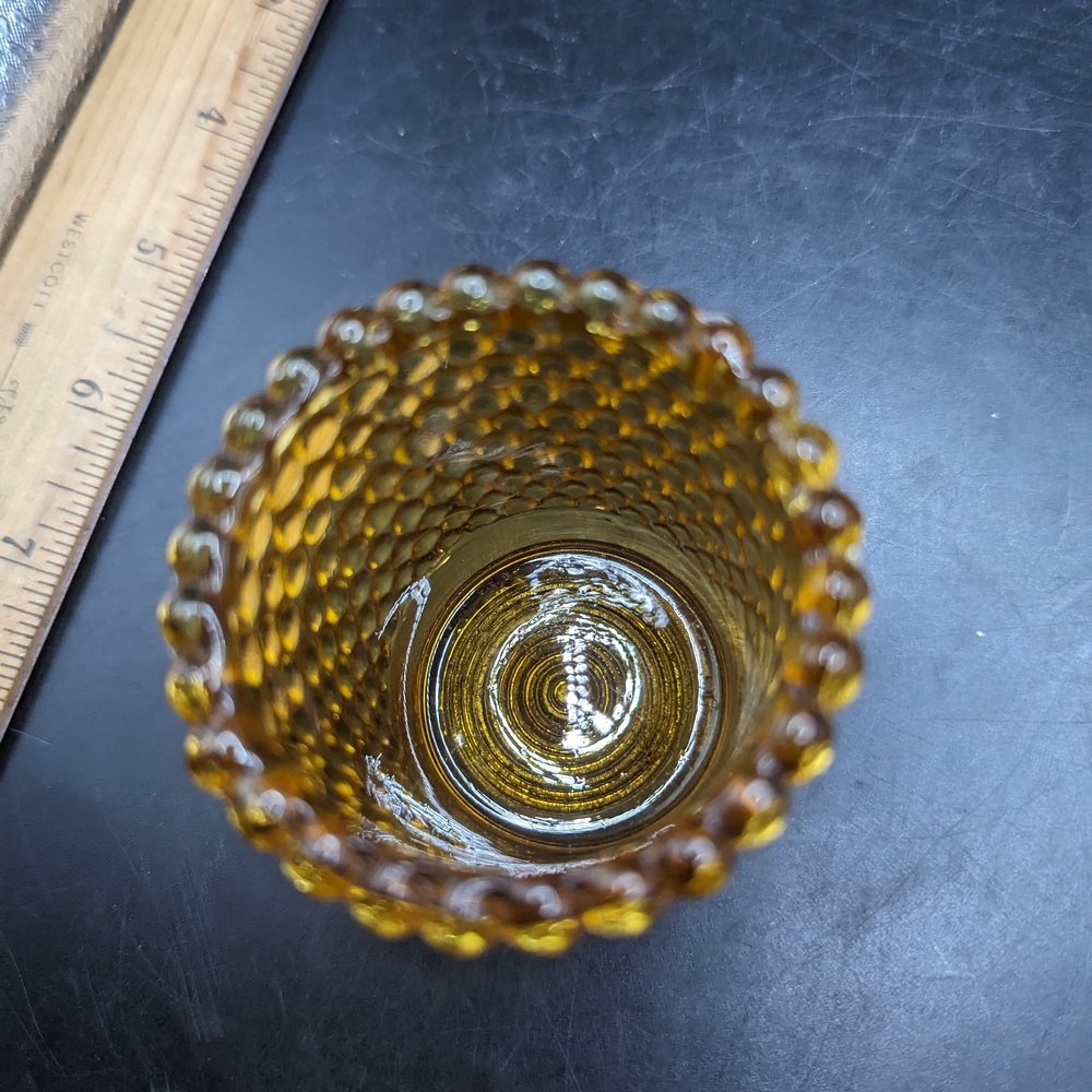 Vintage Amber Glass Candle Holders Set - Picture 6 of 10